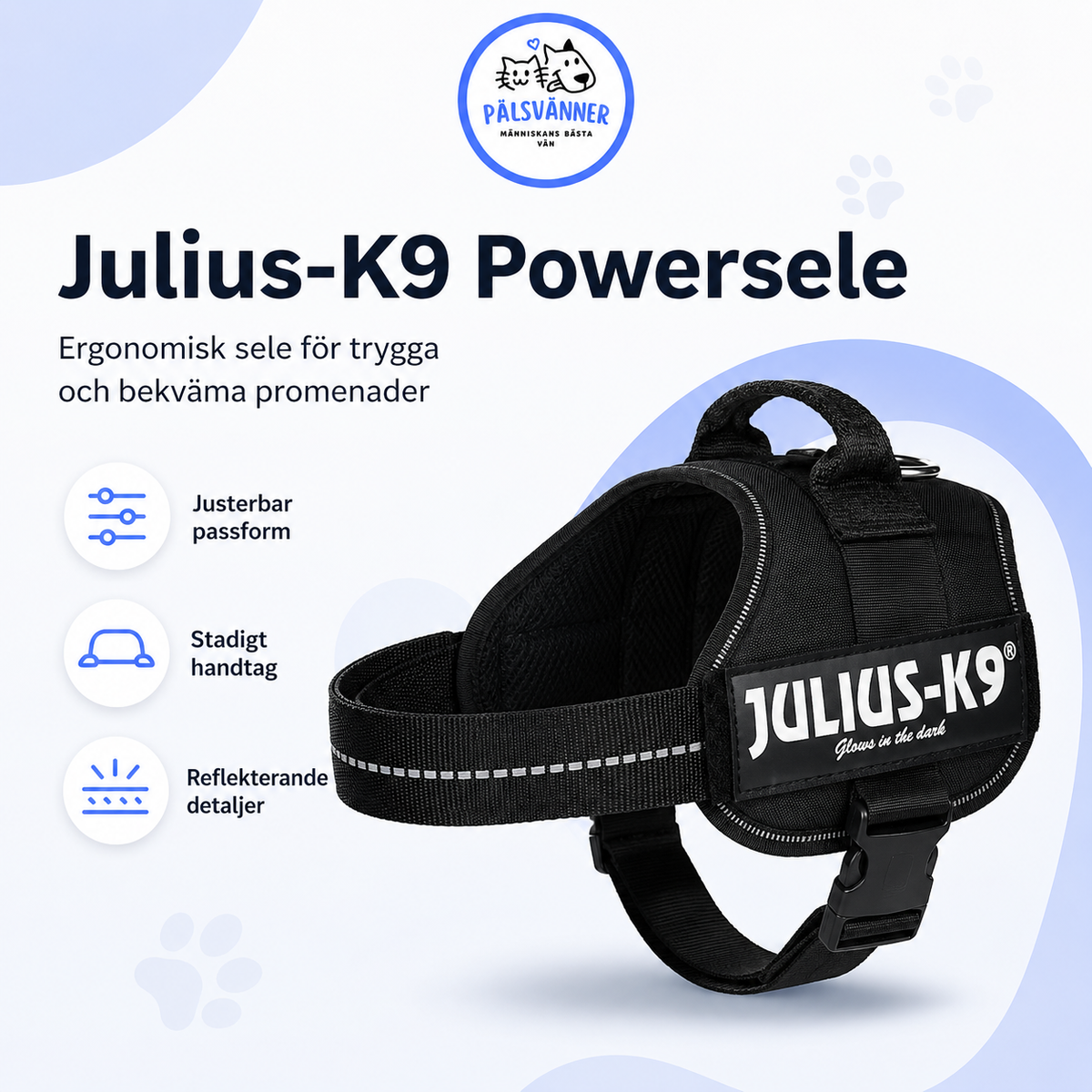Julius-K9 IDC Powersele – ergonomisk hundsele