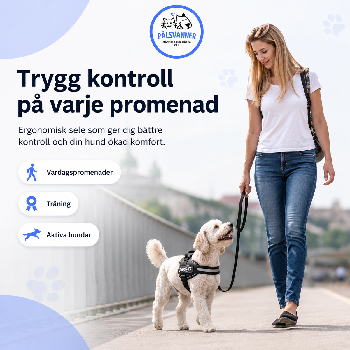 Julius-K9 IDC Powersele – ergonomisk hundsele