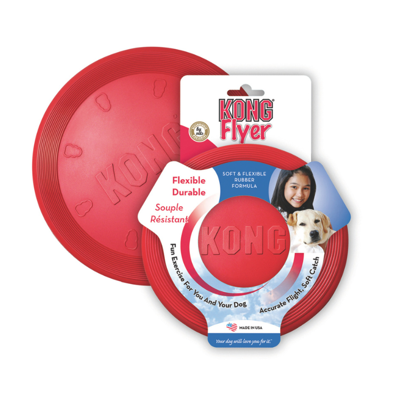 KONG Flyer hundfrisbee naturgummi Ø 23 cm