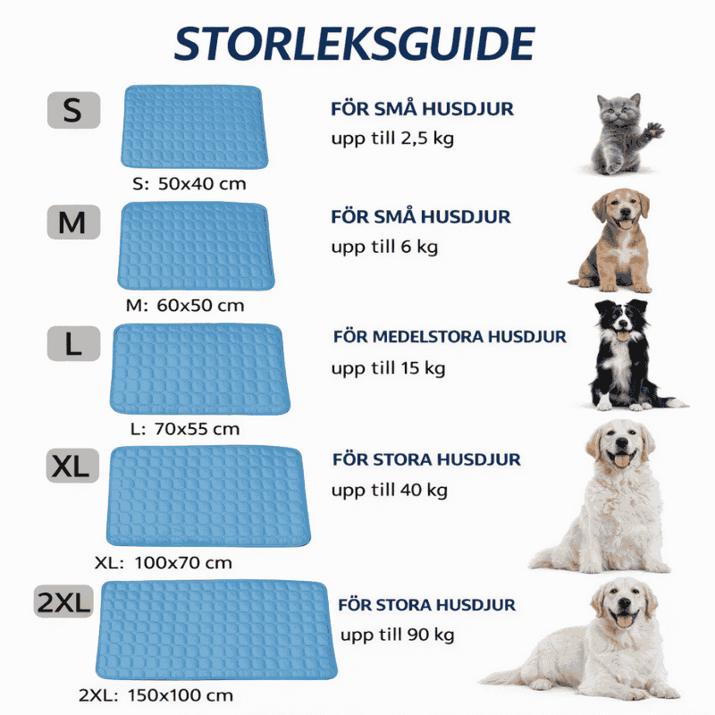 Kyldyna för hund och katt med svalkande effekt