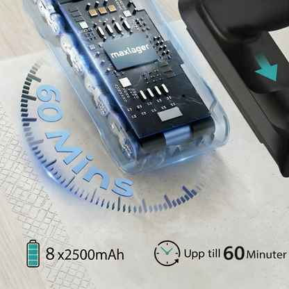 Cleanova X7 - 550W – 50 kPa Avancerad Sladdlös Dammsugare 2026 - Skaftdammsugare