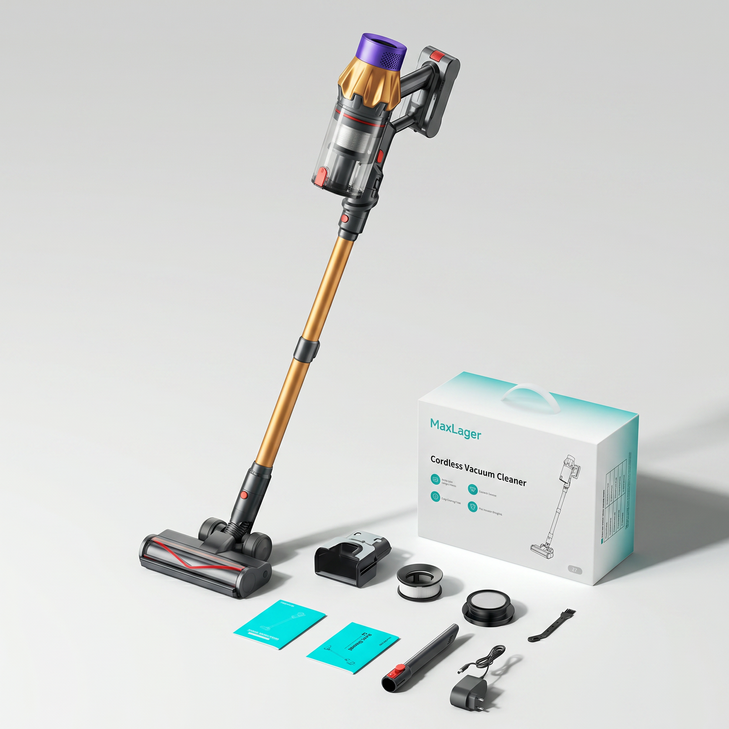 Cleanova X7 - 550W – 50 kPa Avancerad Sladdlös Dammsugare 2026 - Skaftdammsugare