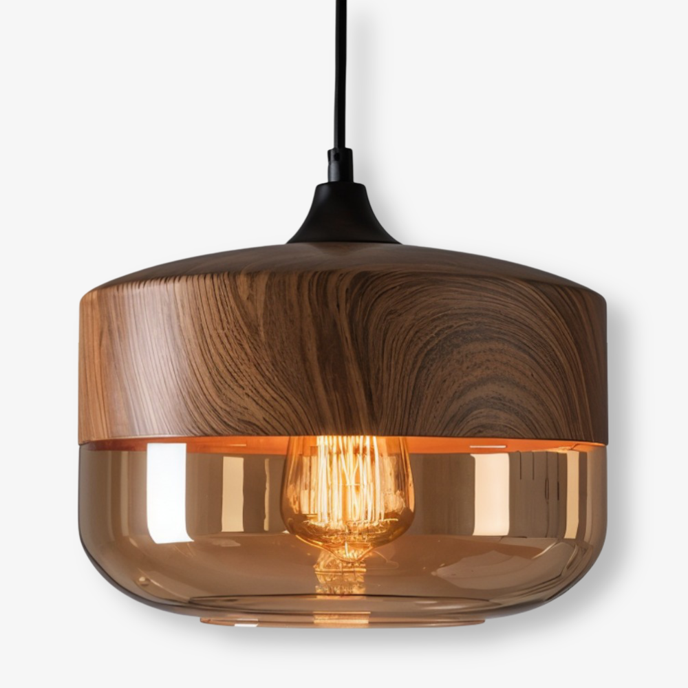 Retro Pendellampa i Glas – Modern Nordisk Taklampa