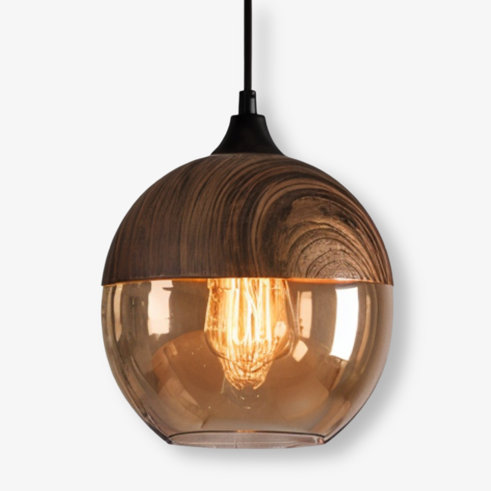 Retro Pendellampa i Glas – Modern Nordisk Taklampa