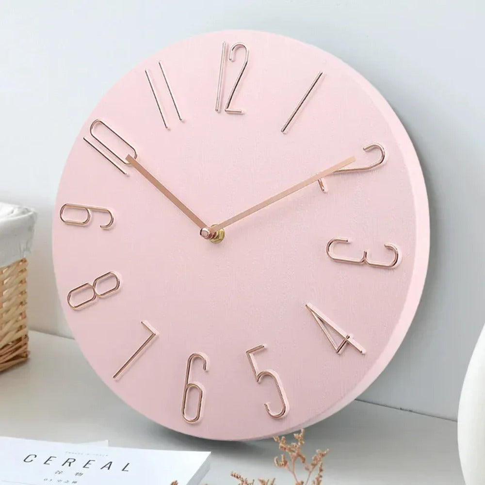 Arvello – Modern Minimalistisk Väggklocka i Tyst Design