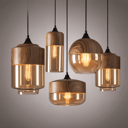Retro Pendellampa i Glas – Modern Nordisk Taklampa