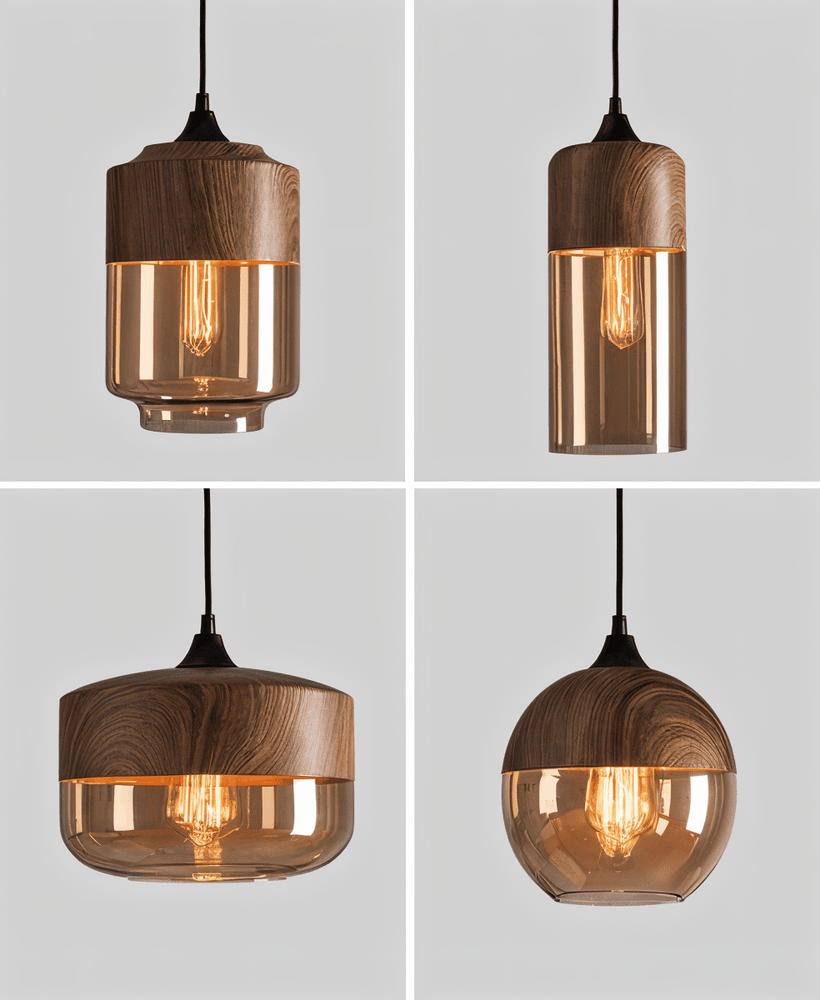 Retro Pendellampa i Glas – Modern Nordisk Taklampa
