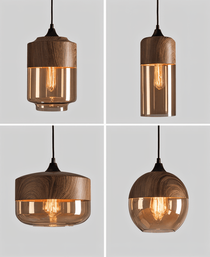 Retro Pendellampa i Glas – Modern Nordisk Taklampa