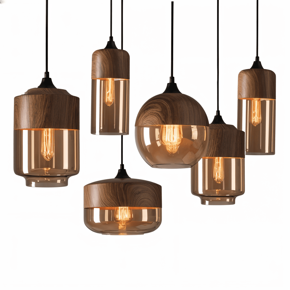 Retro Pendellampa i Glas – Modern Nordisk Taklampa