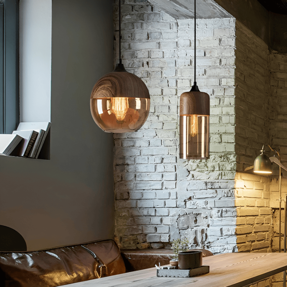 Retro Pendellampa i Glas – Modern Nordisk Taklampa