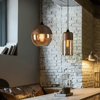 Retro Pendellampa i Glas – Modern Nordisk Taklampa