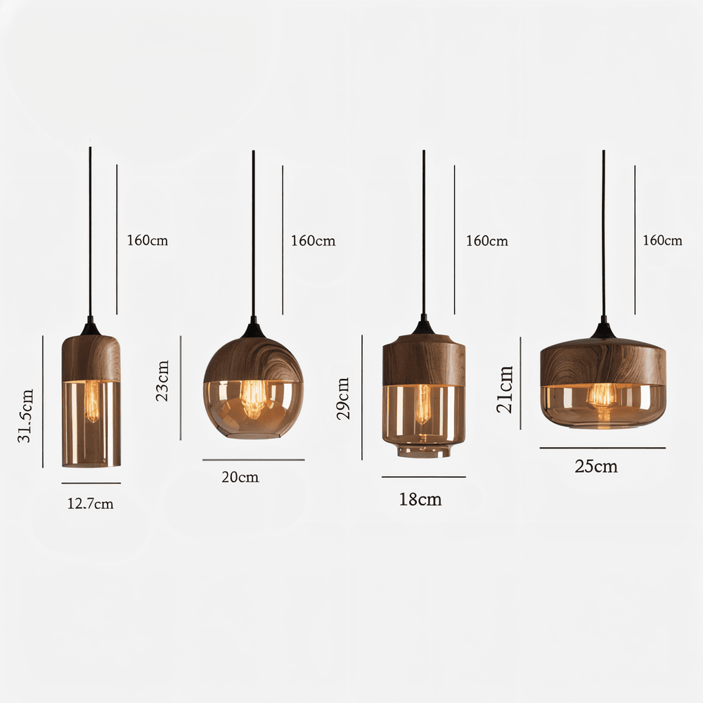 Retro Pendellampa i Glas – Modern Nordisk Taklampa