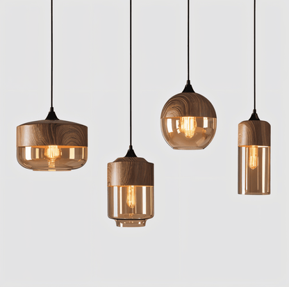 Retro Pendellampa i Glas – Modern Nordisk Taklampa
