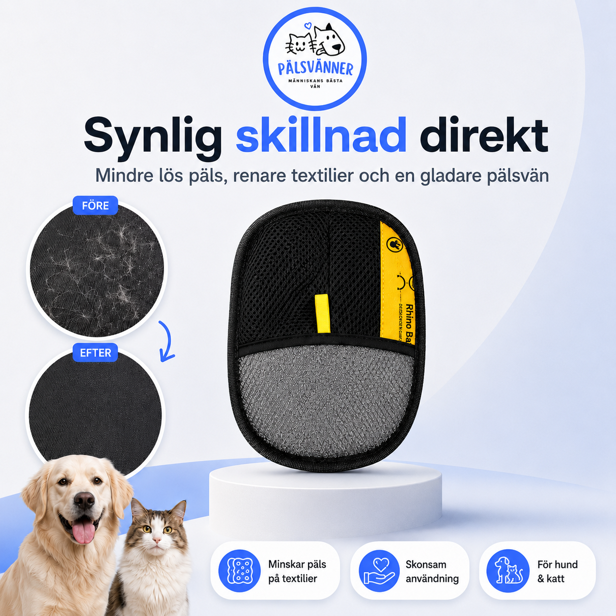 Premium Pälsborttagningshandske