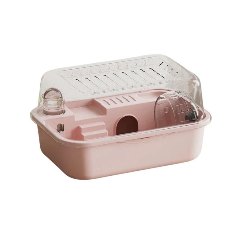Portabel hamsterbur med öppningsbart tak