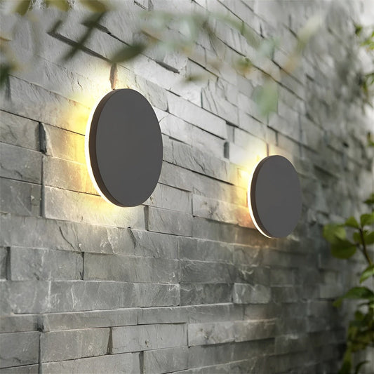 AquaGlow LED Vägglampa Utomhus i Aluminium & PC – Vattentät Modern Väggbelysning