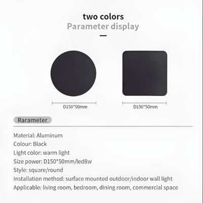 AquaGlow LED Vägglampa Utomhus