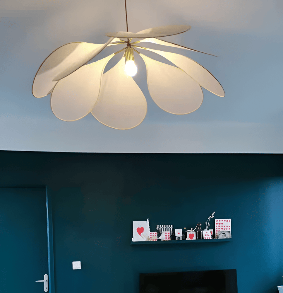 Blomformad Tyg Taklampa LED