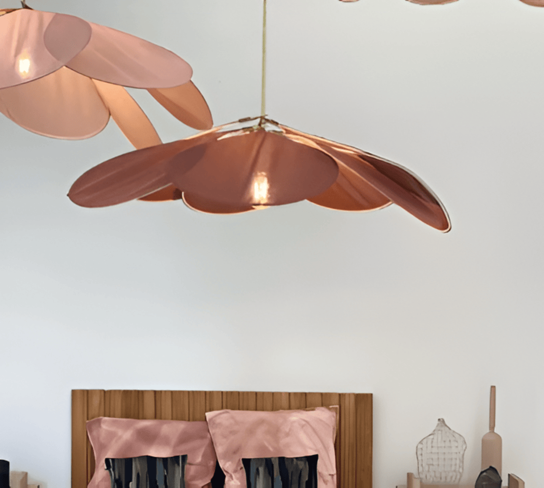 Blomformad Tyg Taklampa LED