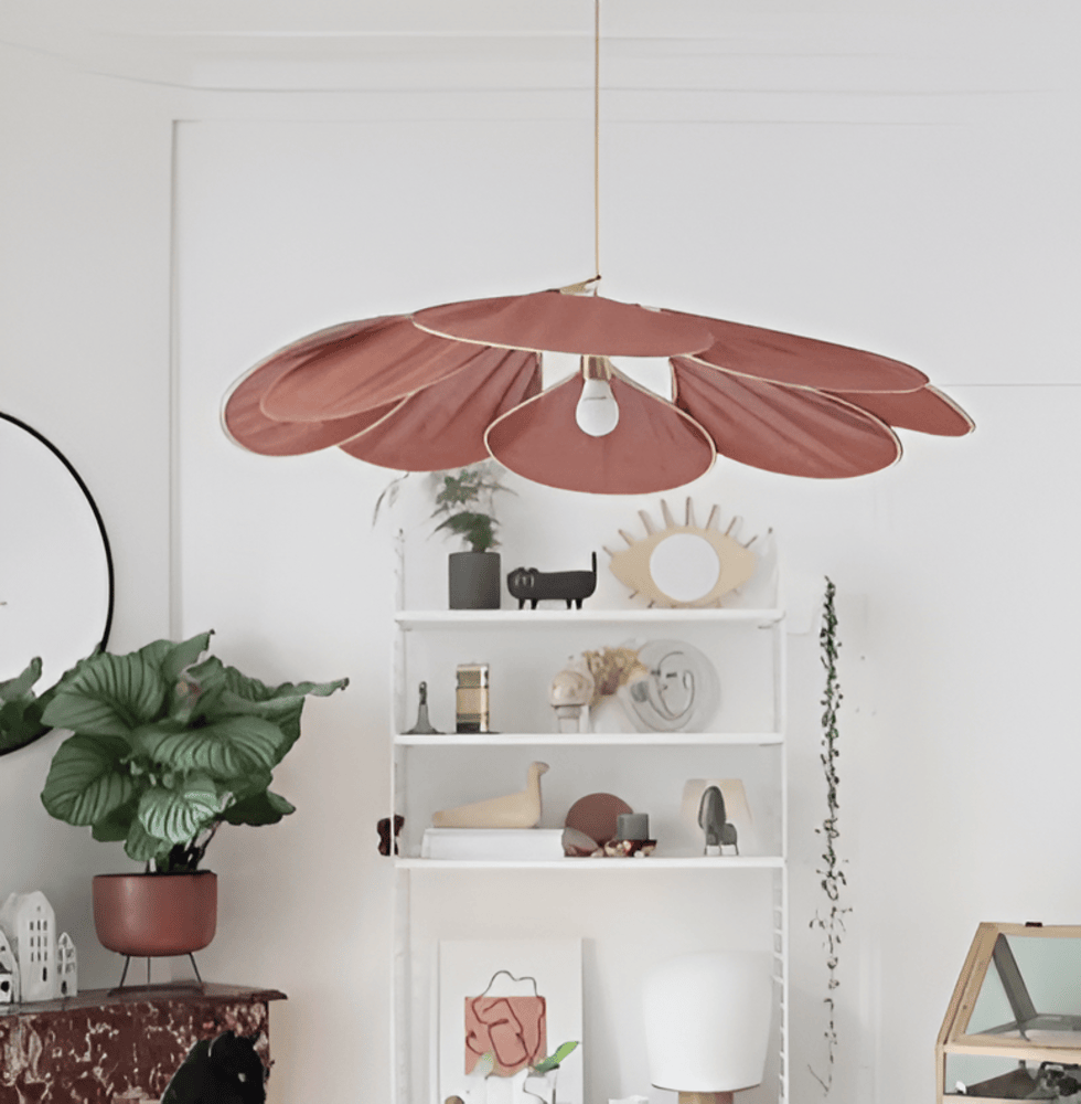 Blomformad Tyg Taklampa LED