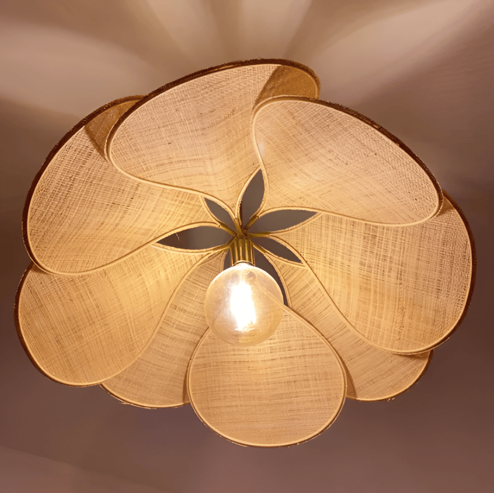 Blomformad Tyg Taklampa LED