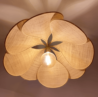 Blomformad Tyg Taklampa LED