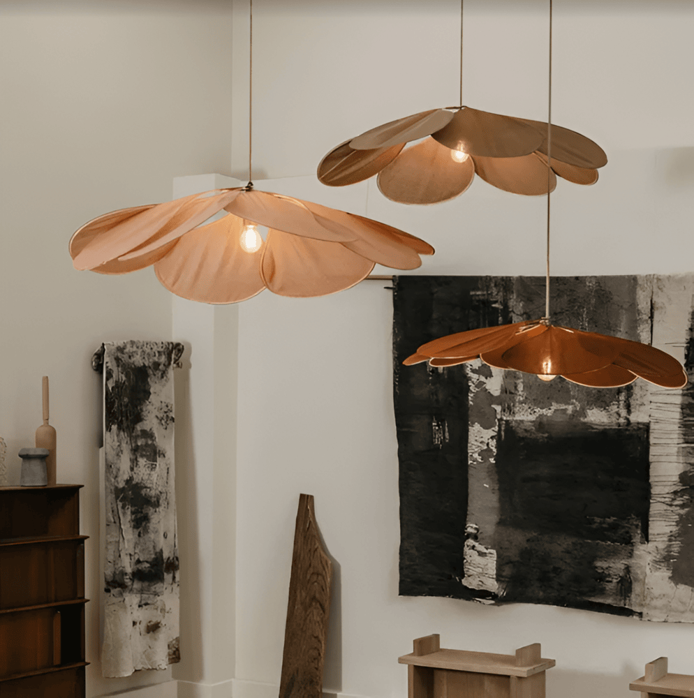 Blomformad Tyg Taklampa LED