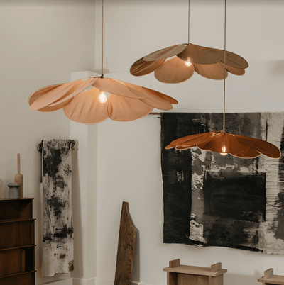 Blomformad Tyg Taklampa LED
