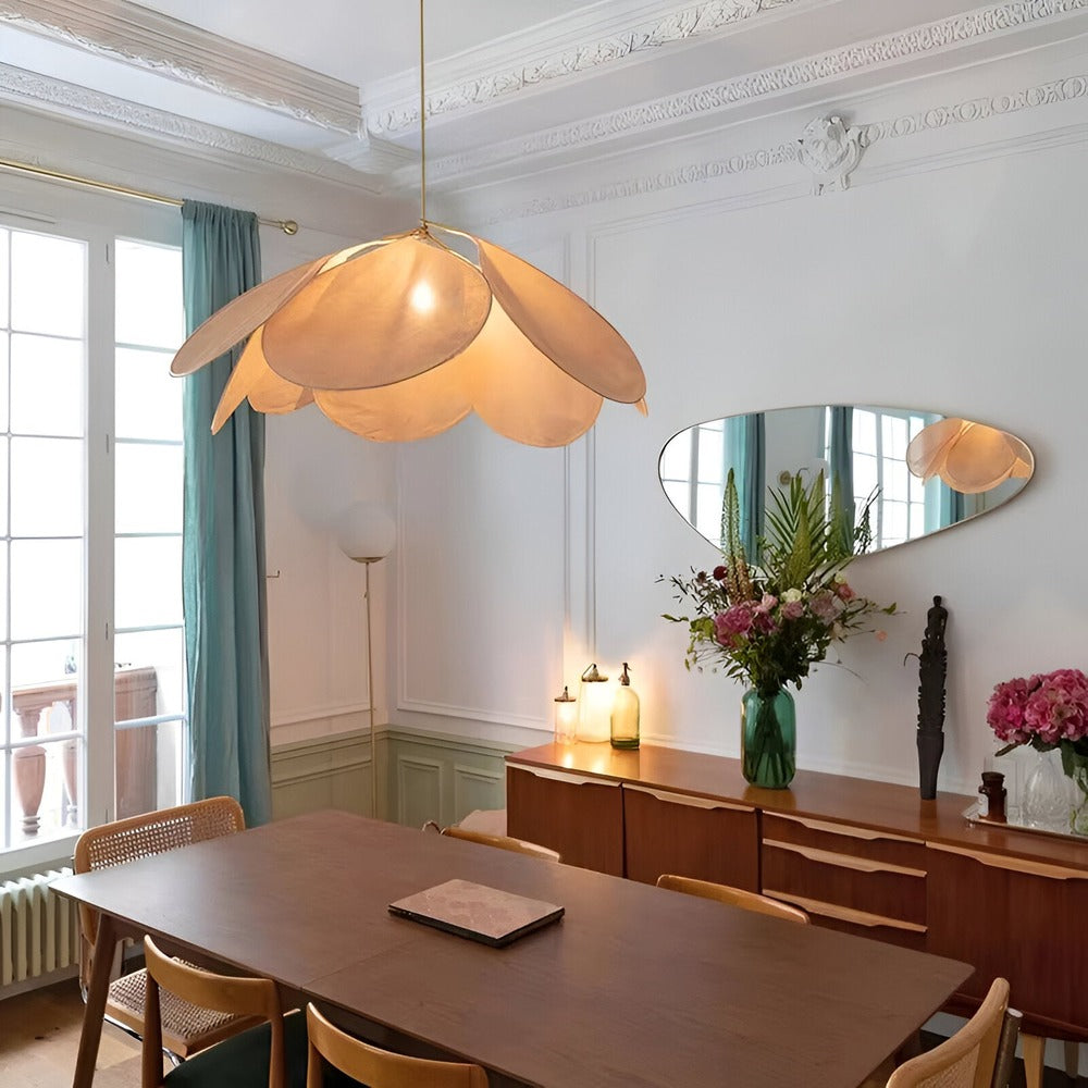 Blomformad Tyg Taklampa LED