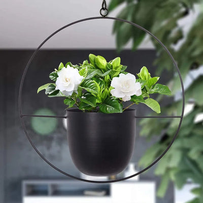 Hängande Blomkorg i Metall – För Utomhusbruk