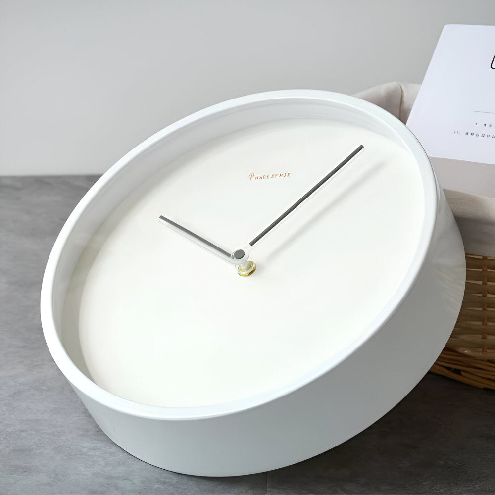Metall Väggklocka utan Siffror – Circ O’Clock Tyst & Elegant Design