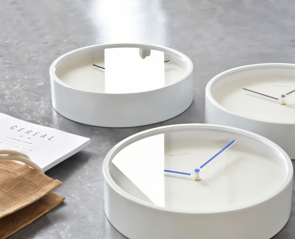 Metall Väggklocka utan Siffror – Circ O’Clock Tyst & Elegant Design