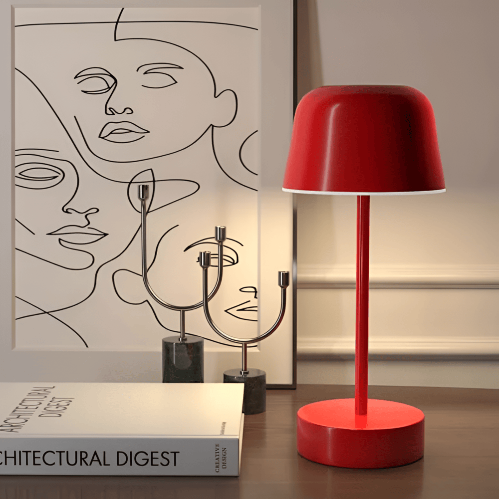 Colourful Retro LED Bordslampa – Sladdlös & Dimbar