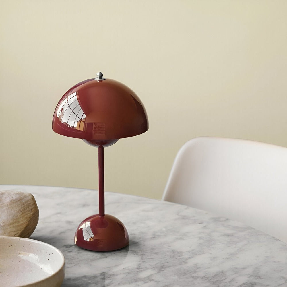 Elegant Flower LED Bordslampa – Sladdlös & Dimbar