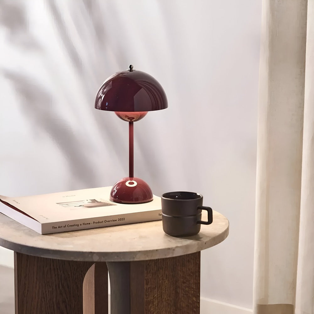Elegant Flower LED Bordslampa – Sladdlös & Dimbar