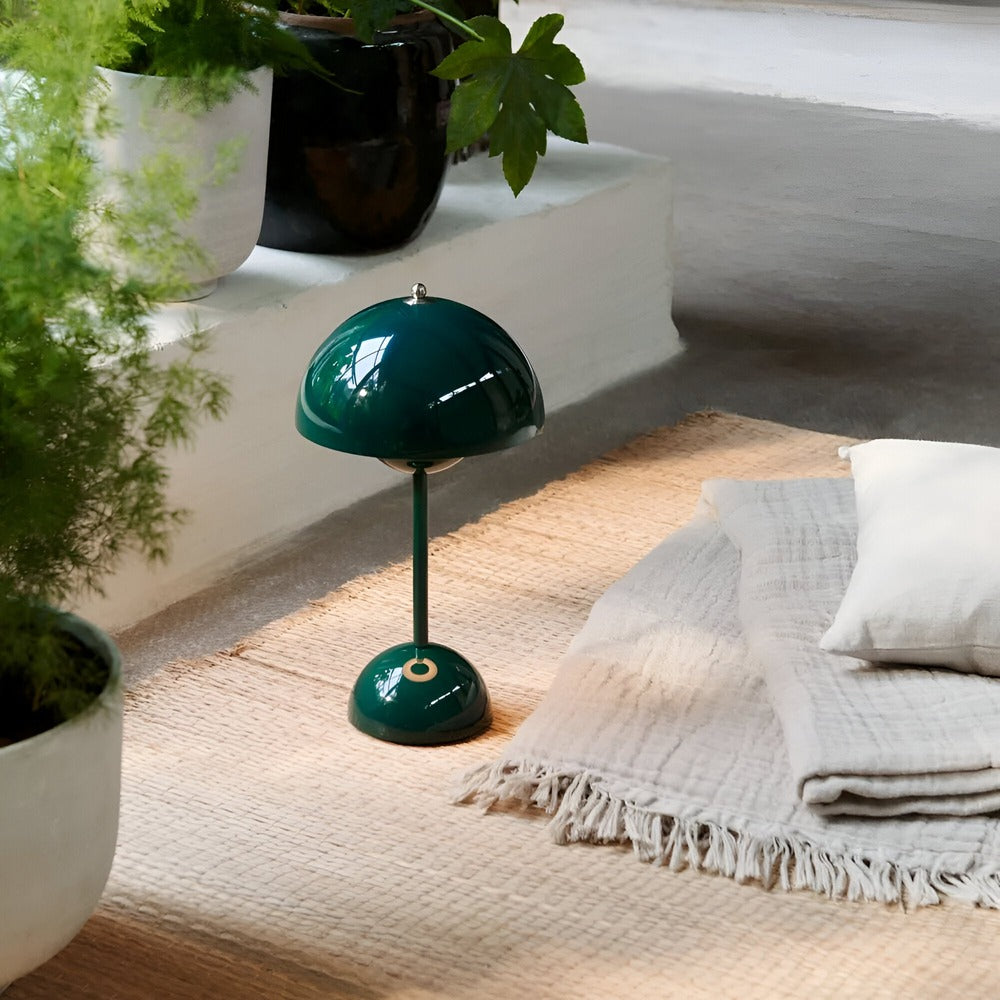 Elegant Flower LED Bordslampa – Sladdlös & Dimbar