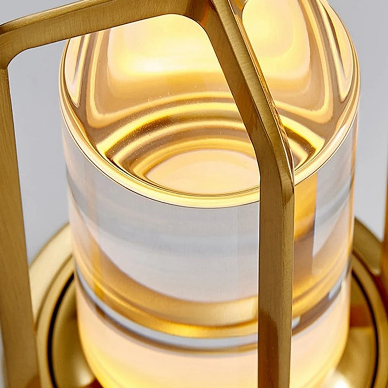 Bärbar LED-lampa i Glas – Dimbar & Trådlös Design