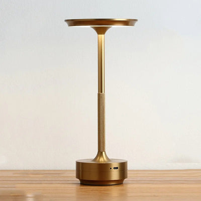 Laddbar Touchlampa – Dimbar LED i Guldfinish