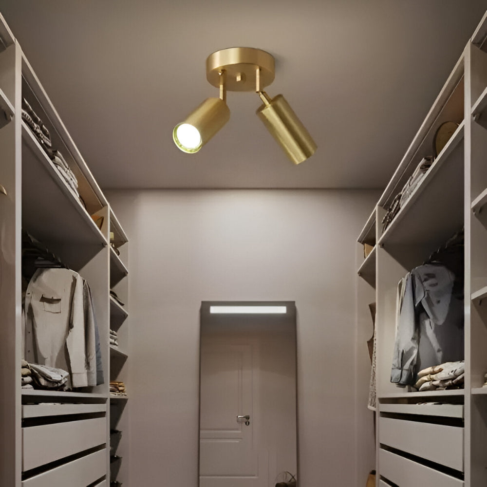 Mässing LED Spotlight Taklampa