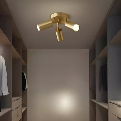 Mässing LED Spotlight Taklampa