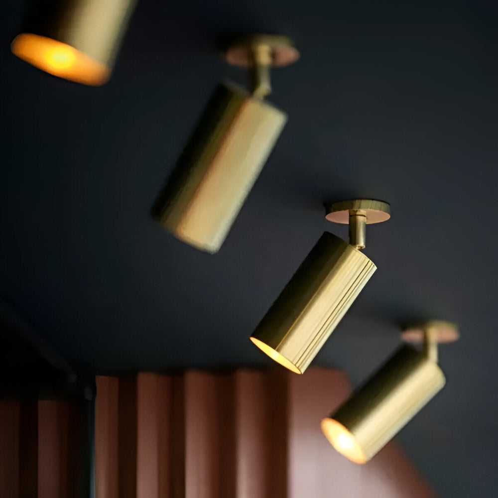 Mässing LED Spotlight Taklampa