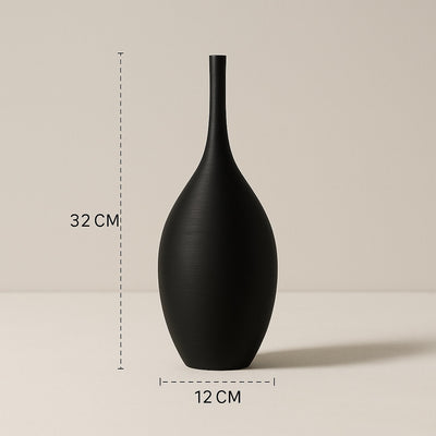 Miro Svart Skulptural Keramikvas