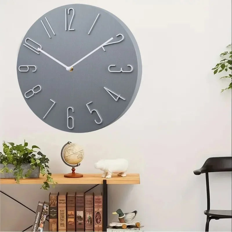 Modern Tyst Väggklocka – Stilren Design för Vardagsrum & Kontor