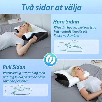 Ergonomisk Nackkudde Memory Foam – Ortopedisk Sovkudde för Nackstöd