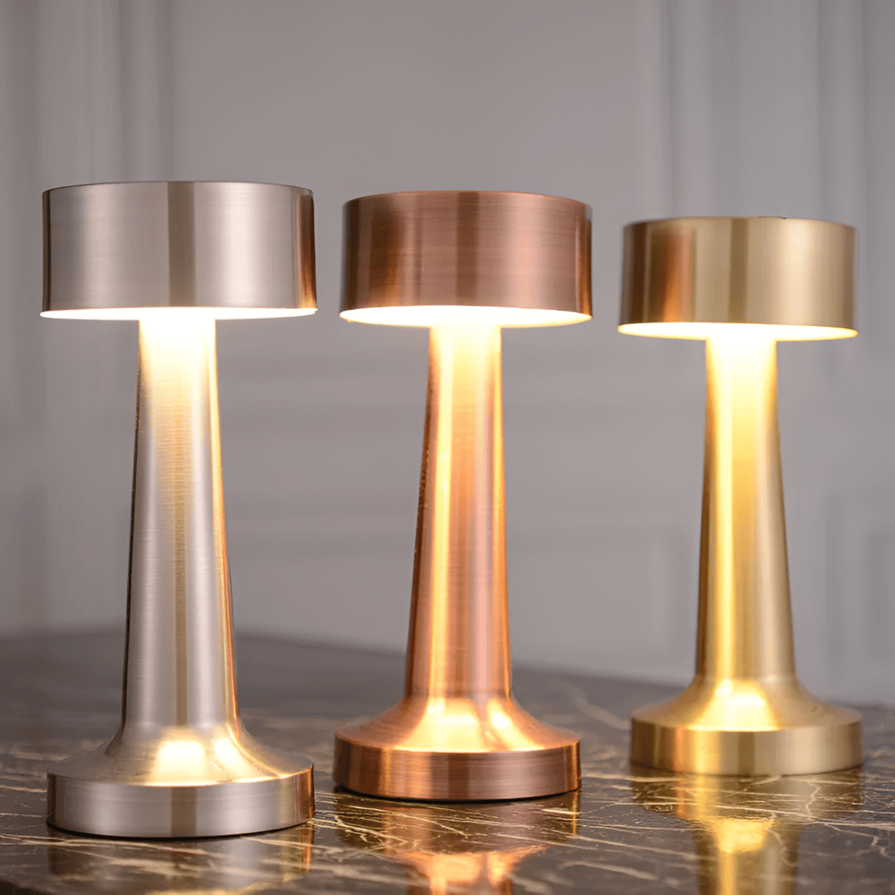 RetroLight USB-bordslampa – Trådlös Retrodesign