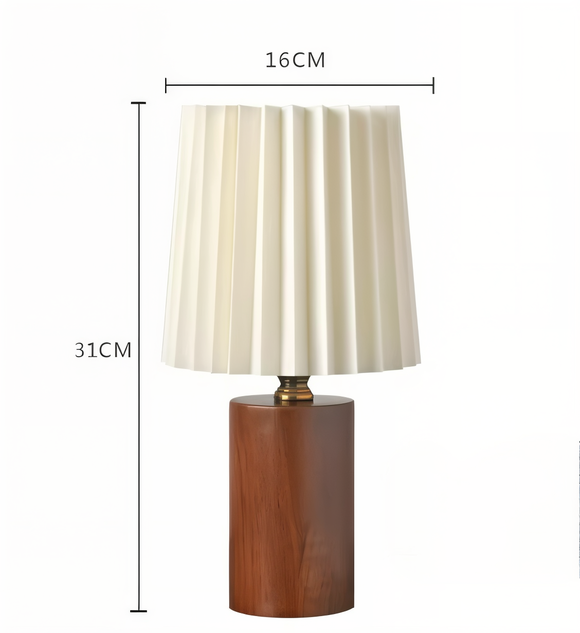 ScandiChic Bordslampa i Trä – Varm LED-belysning