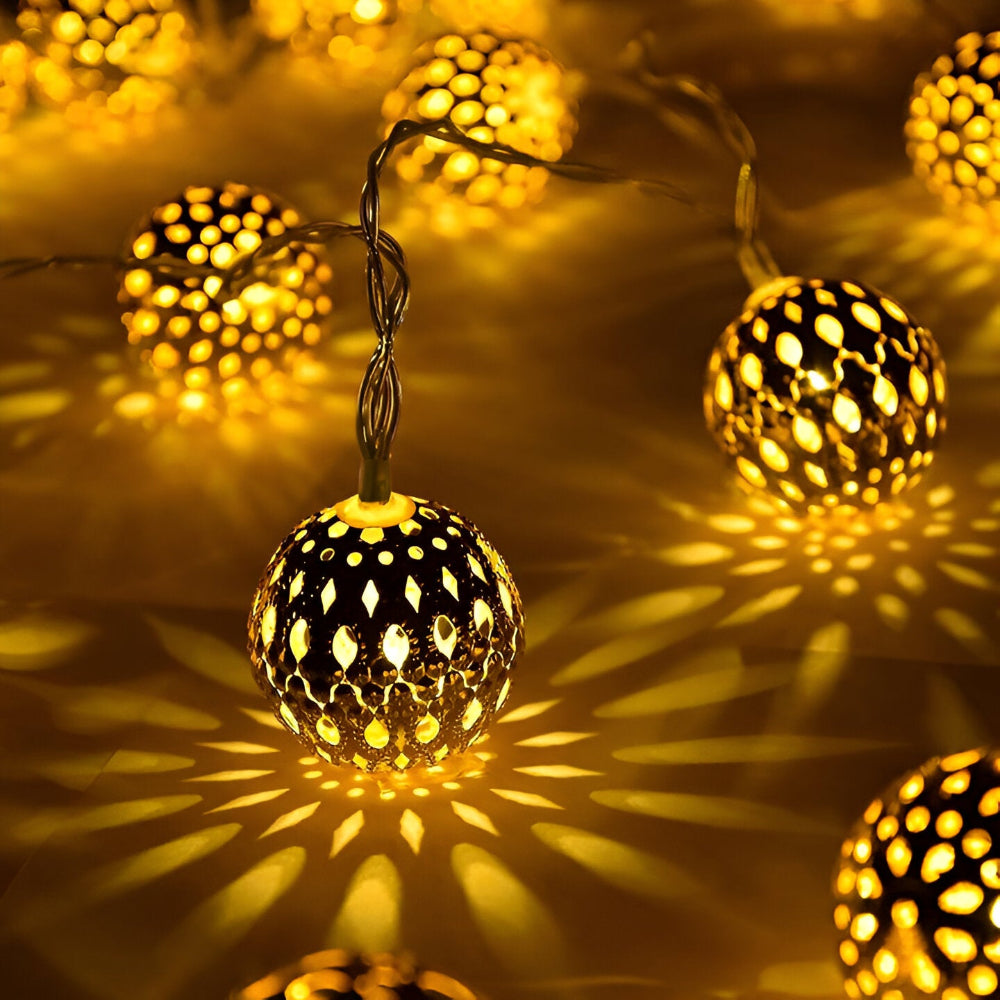 Solcell LED Ljusslinga Rostfri