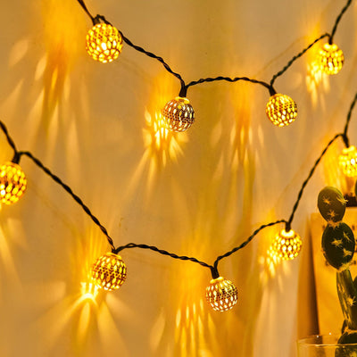Solcell LED Ljusslinga Rostfri