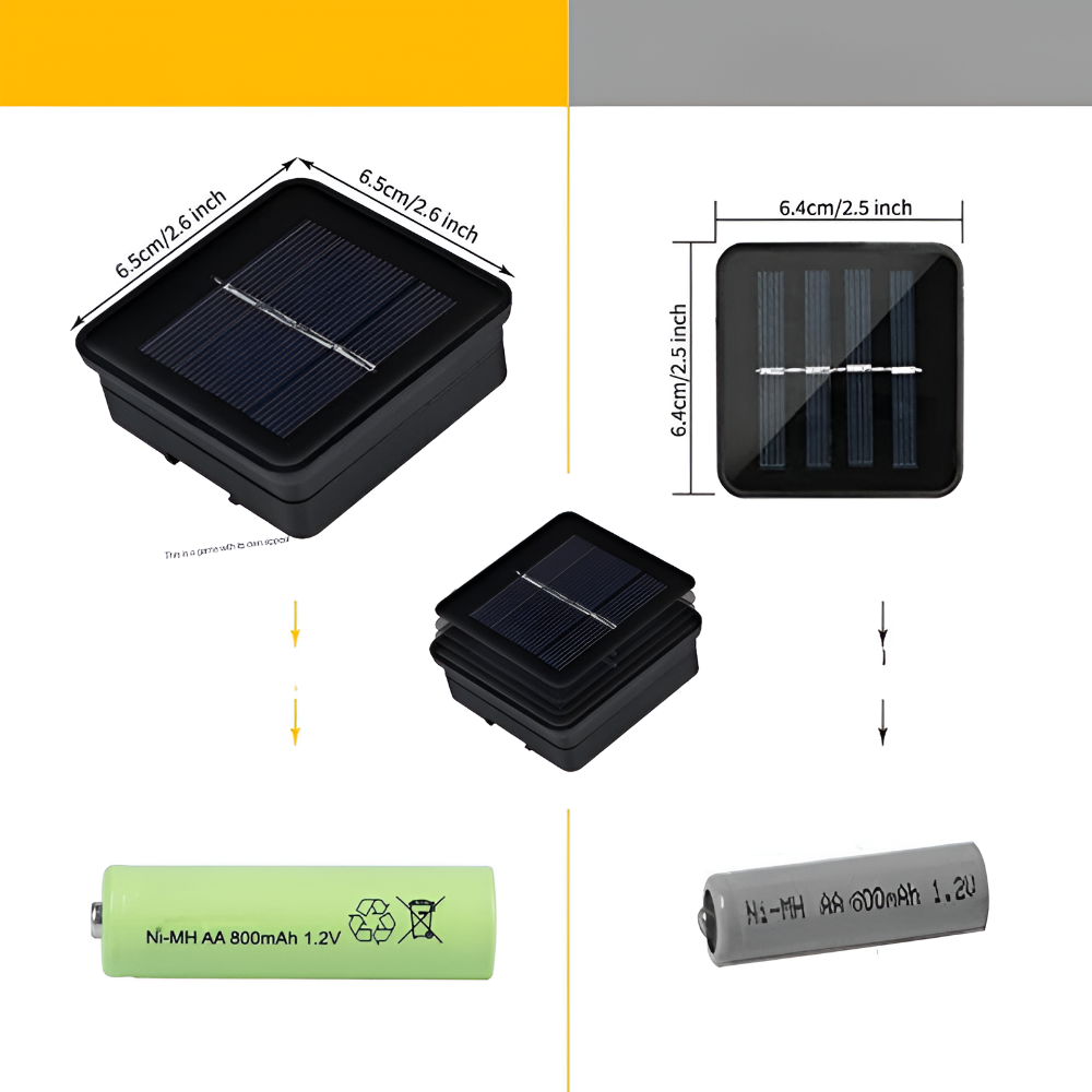 Solcell LED Ljusslinga Rostfri