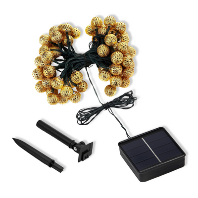 Solcell LED Ljusslinga Rostfri